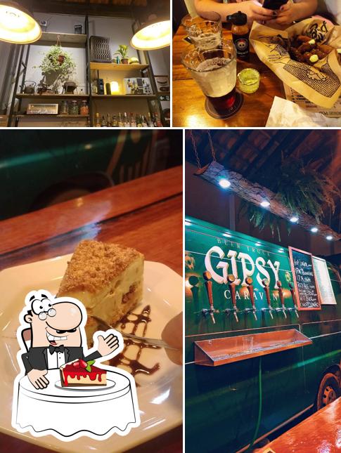 Garage Pub oferece uma variedade de sobremesas