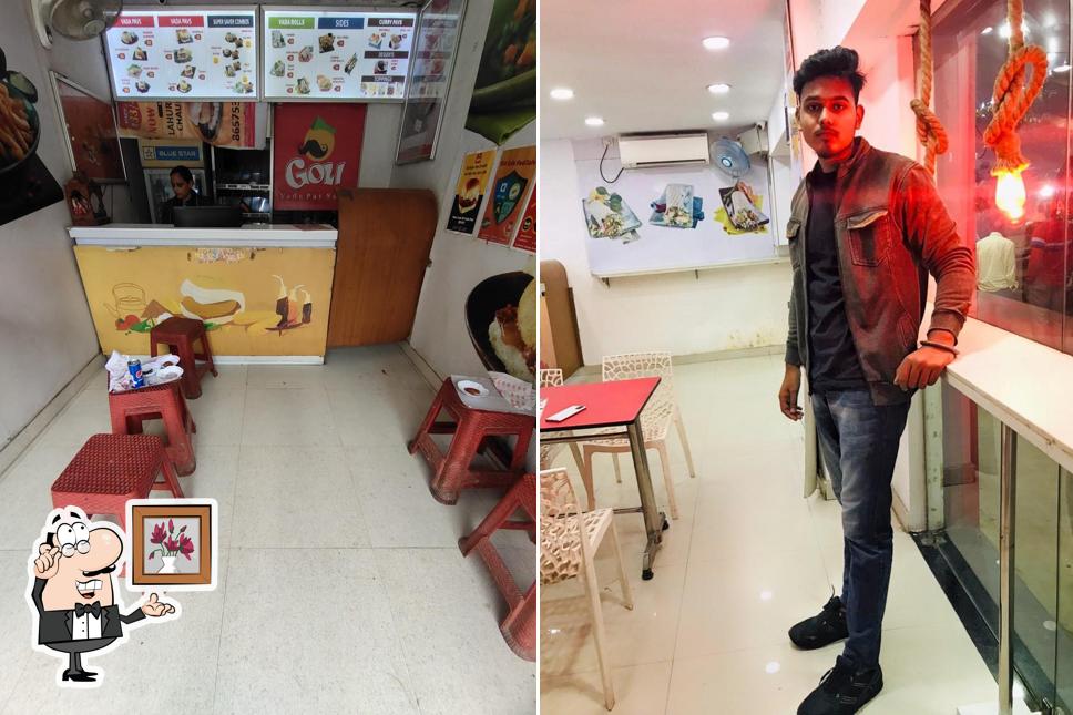 The interior of Goli Vada Pav