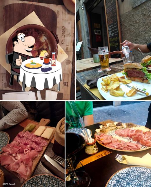 Piatto di formaggi al Osteria all'Ombra