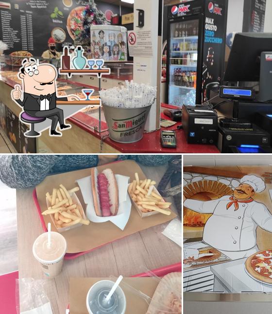 La interni e cibo del ristorante