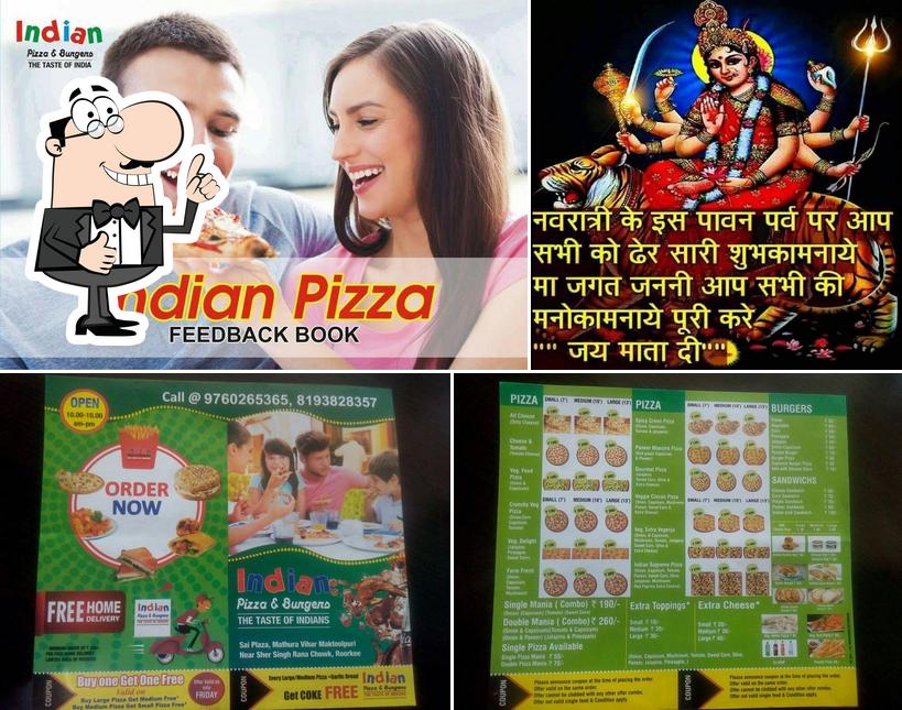 Indian pizza & Burgers photo