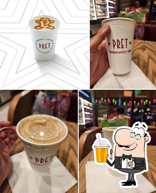 Enjoy a drink at Pret A Manger