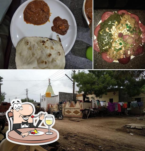 This is the picture displaying food and exterior at New 7 star hotel