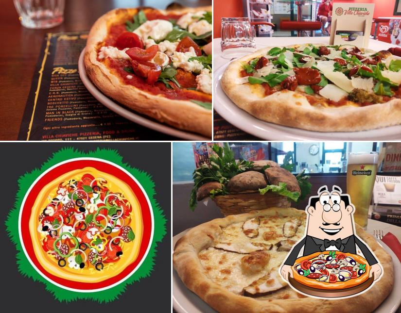 Ordina una pizza a Villa Chiaviche Pizzeria, Food & Drink