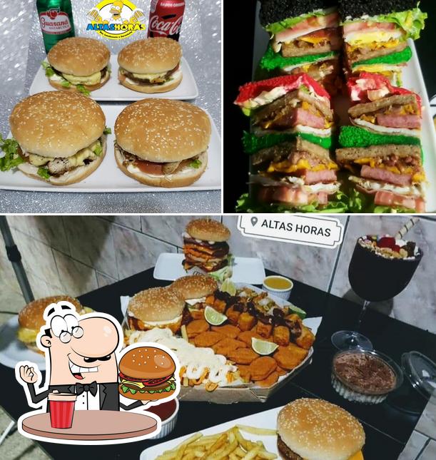 Os hambúrgueres do Altas horas lanchonete com Delivery irão satisfazer uma variedade de gostos
