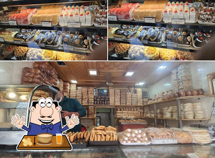 Food at Krishna Bakers. Mall Road. Since 1928