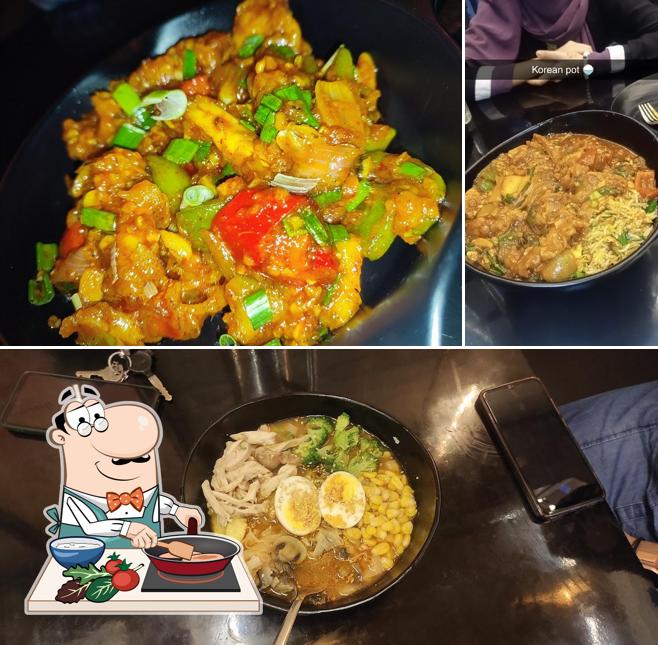 Chicken curry at Asia Wok Restro Halal Chinese Korean Thai etc