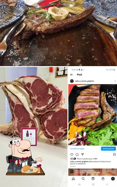 Scegli i un pasto a base di carne a Cotto & Servito