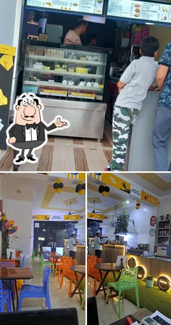 The interior of JUST EAT CAFE