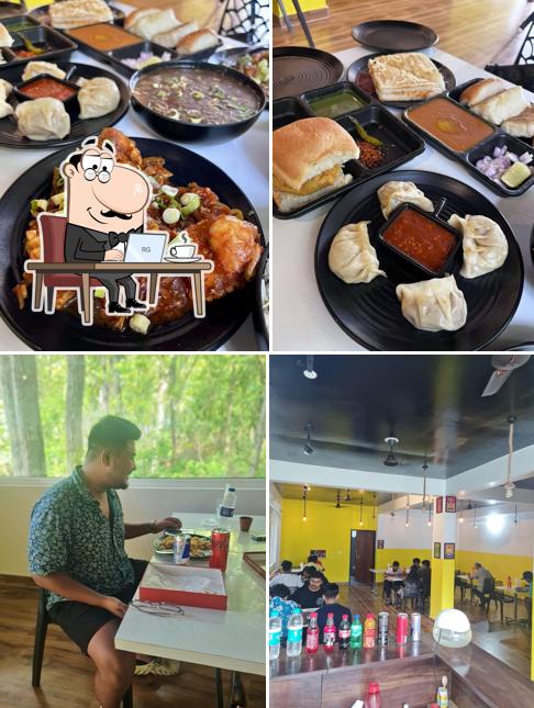 The image of Mumbai Masti restaurant’s interior and food