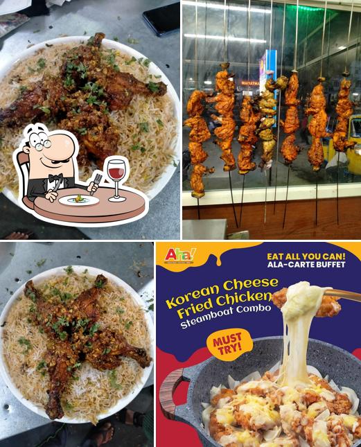 Food at Aha Family restaurant