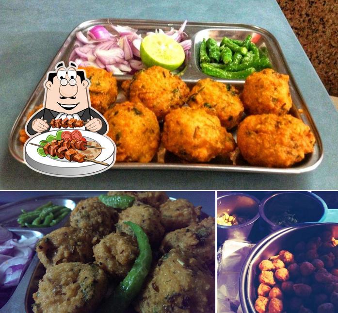 Meals at Ambica Dalwada Centre puff