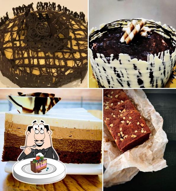 Chocolate cake at Baker's Street Himachal