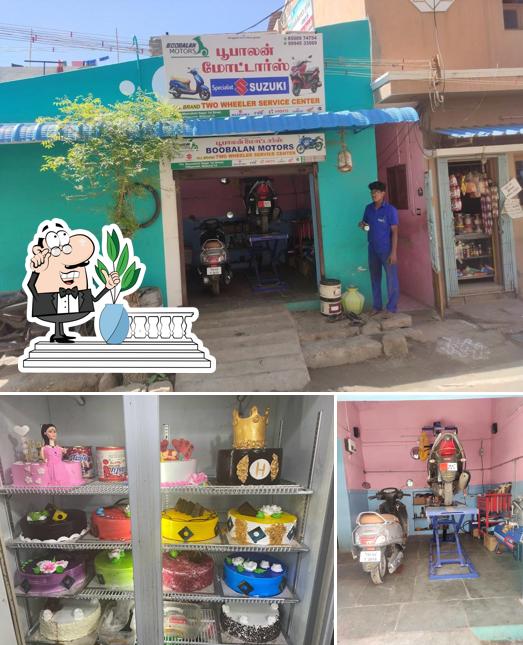 The picture of exterior and interior at Kasturi Bakery & Sweets