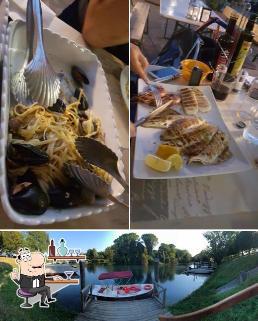 Guarda la immagine che raffigura la interni e esterno di Osteria Sant'Elena