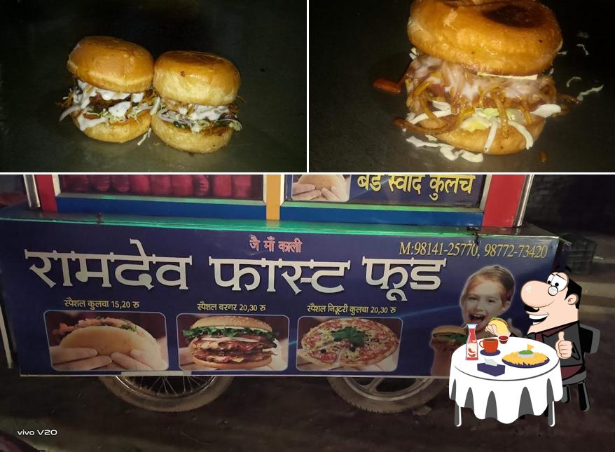 Get a burger at Ramdev Kulcha Bhandar