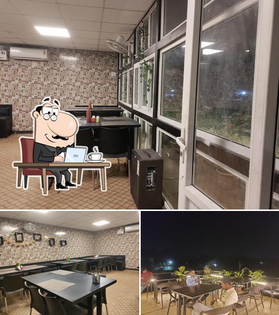 The interior of Uptown Rooftop Cafe