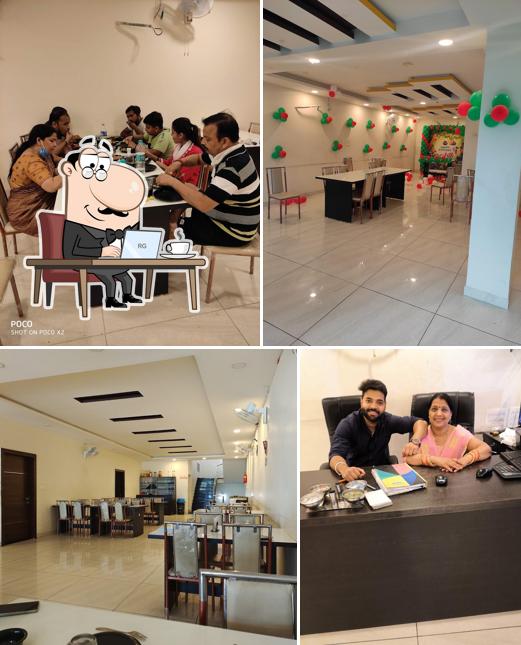 The interior of Shree Madhuram family Restaurant , Cafe and Punjabi Dhaba