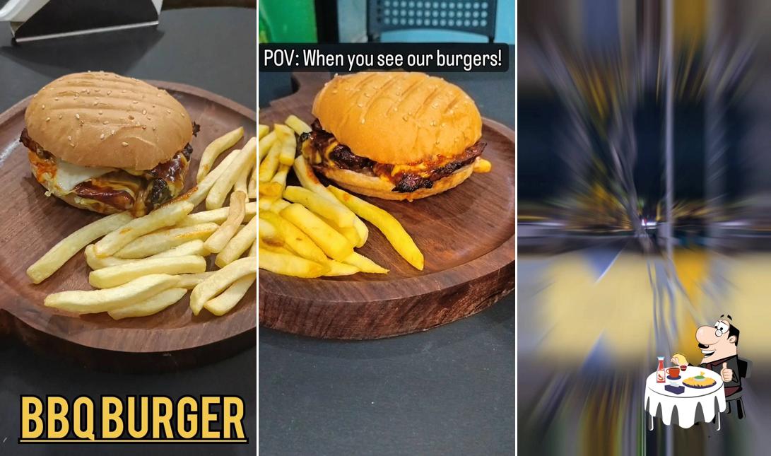 Hamburger at Tidbits Food Corner