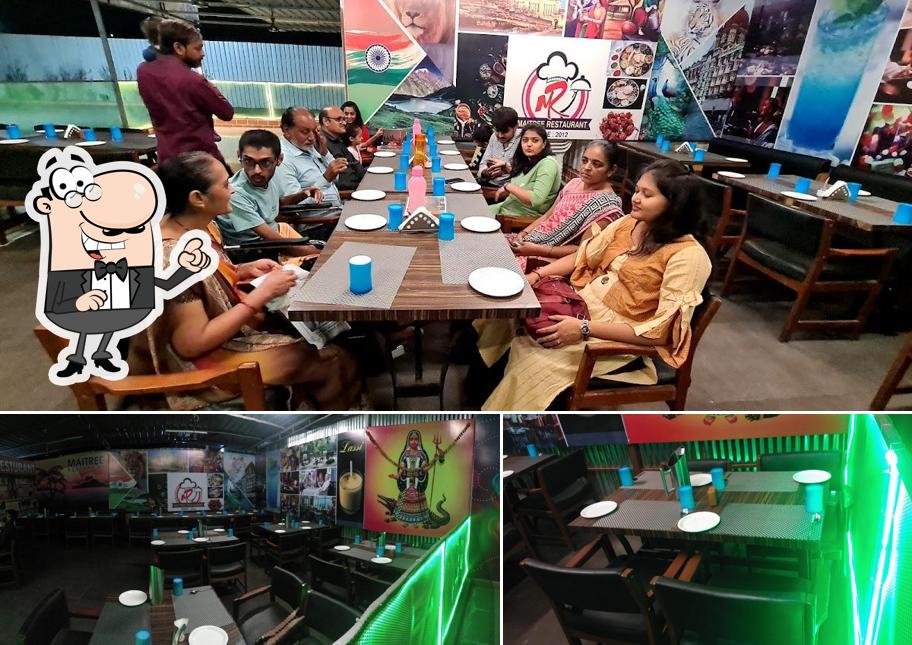 The interior of G Villa Shree Garden Restaurant
