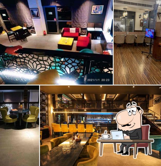 The interior of Hops n Taters