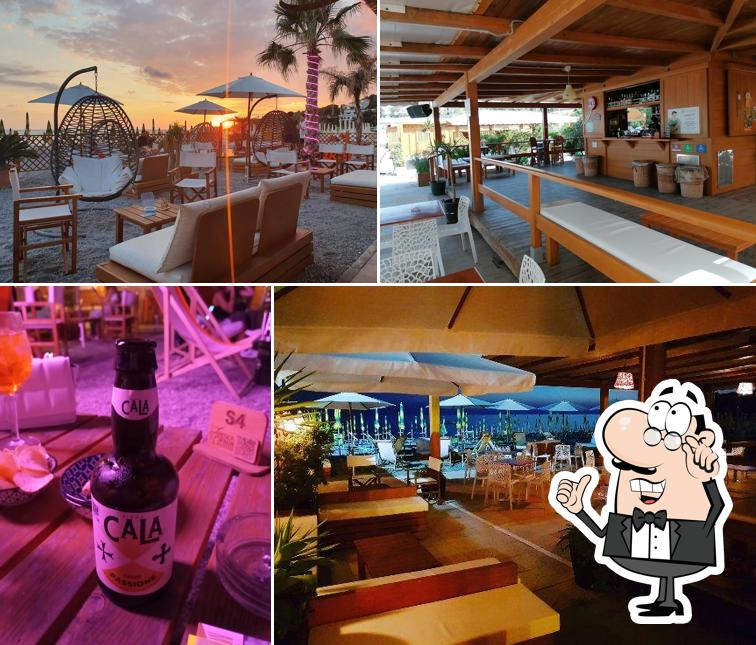 Gli interni di Il Pescespada Beach Club