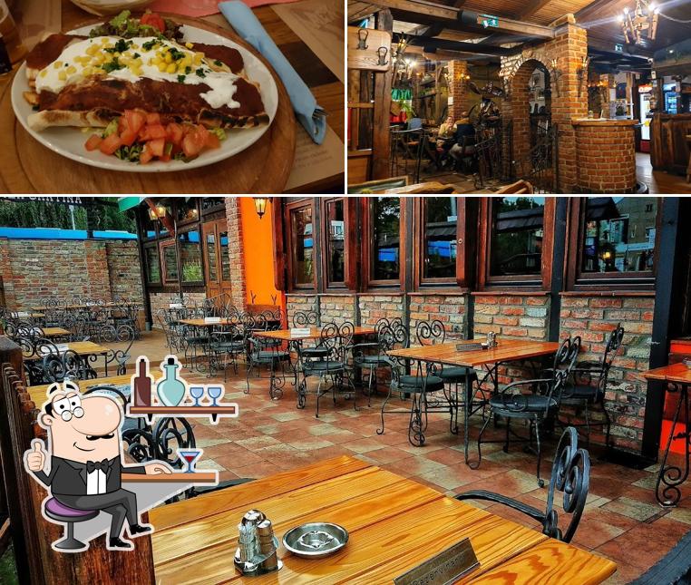 Gli interni di Mex Cantina