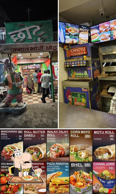 The picture of Chhotu Kolhapuri Wada Pav’s food and interior