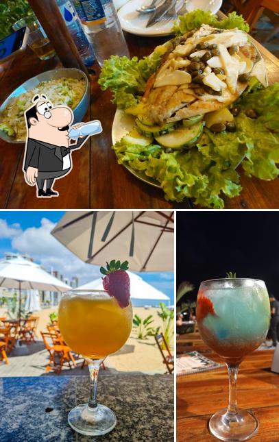 A imagem do Flor do mar’s bebida e comida