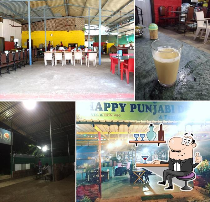 The interior of Happy Punjabi Dhaba, Khed