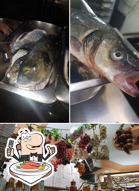 Il Re Leone Sala Eventi serve un menu per gli amanti del pesce