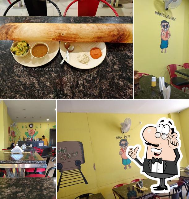 The interior of LUNGI SOUTH INDIAN RESTAURANT