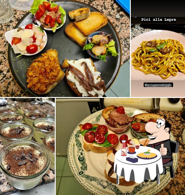 Piatto di formaggi al L'acciuga Catering and Home Cooking