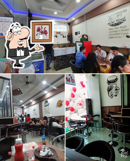 The interior of Mountain'S PIZZA club, Solan