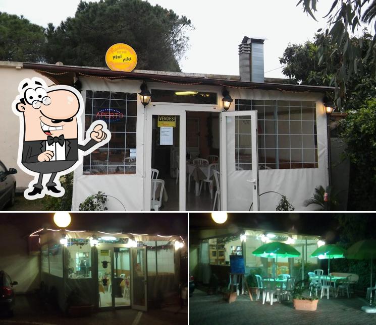 La esterno e interni del ristorante