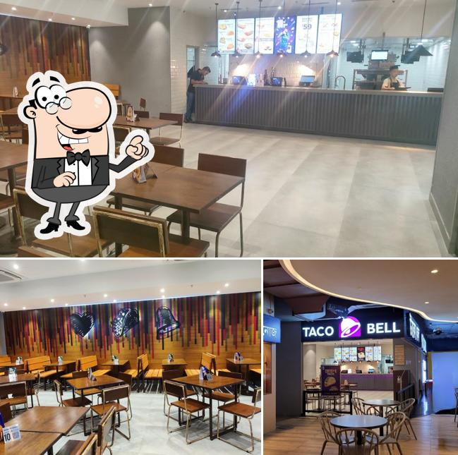 The interior of Taco Bell