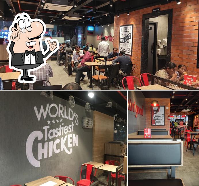 The interior of KFC