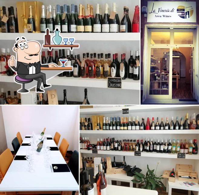 Gli interni di Area Wines