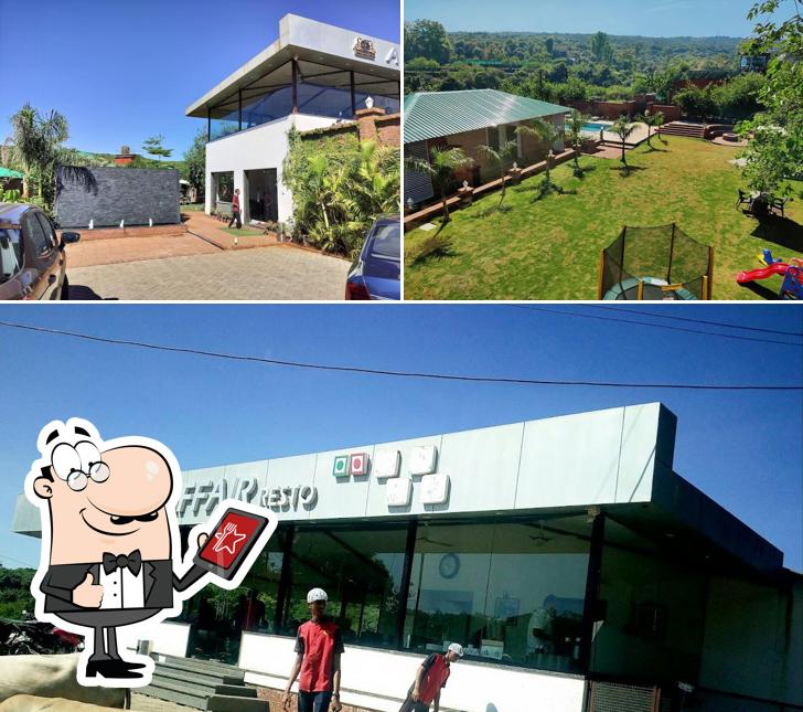 Enjoy the view at the outside area of A food Affair Resto Mahabaleshwar