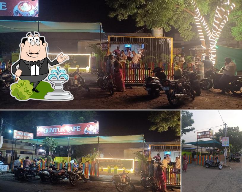 The exterior of Guntur cafe