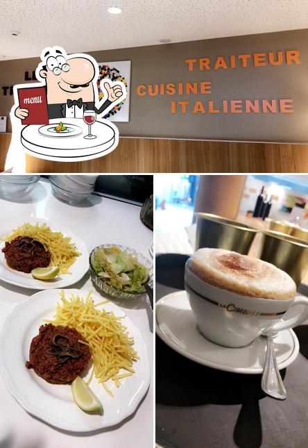 Tra le diverse cose da Le Tiramisu si possono trovare la cibo e interni