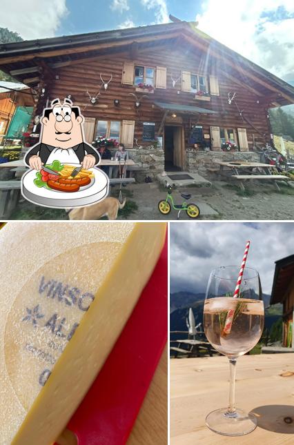 La cibo e esterno del ristorante