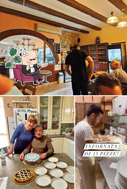 Gli interni di Pizzeria da Elio