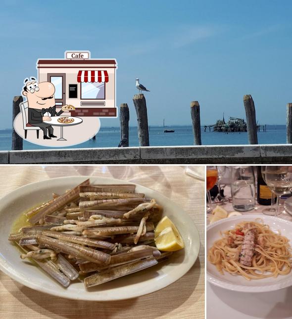 Curiosa tra l'area esterna di Ai Pescatori