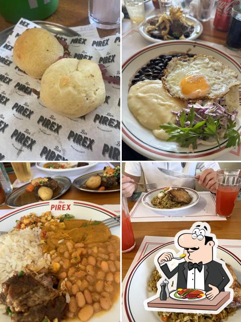 Platos en Bar Pirex