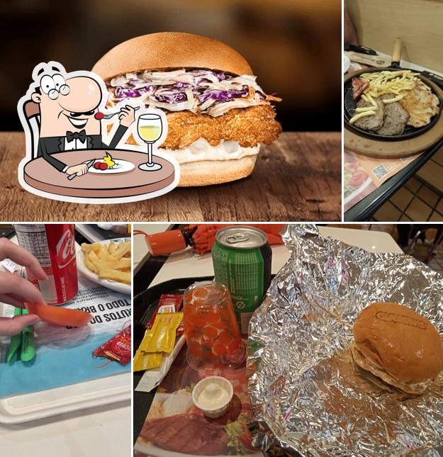 Sanduíche de carne de porco desfiada em Giraffas Shopping Beiramar