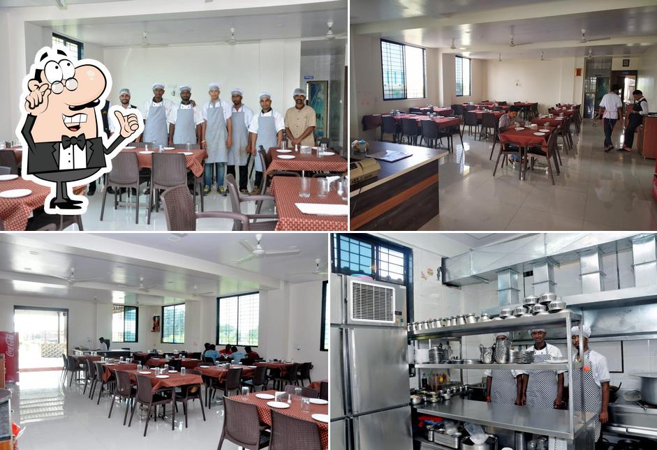 The interior of Hotel Neelam Bar and Family restaurant and loding