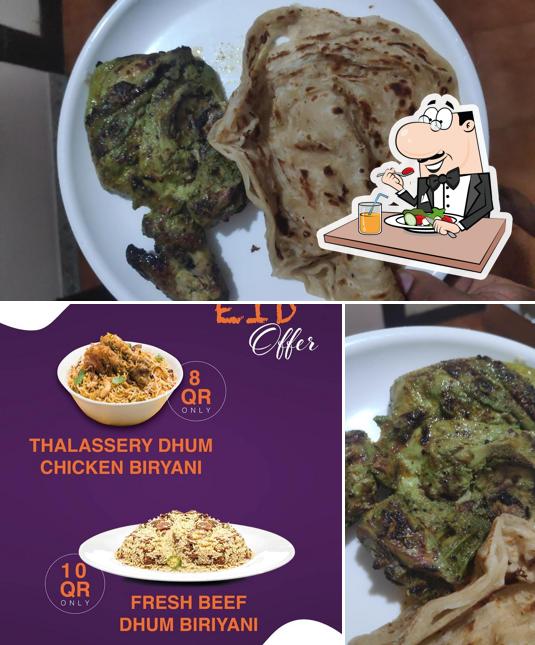Food at Kismath restaurant