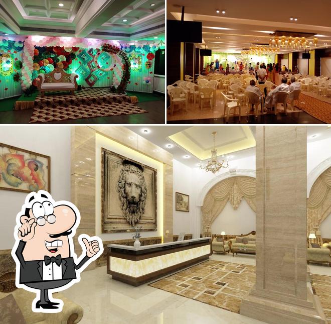 The interior of The Mourya Inn