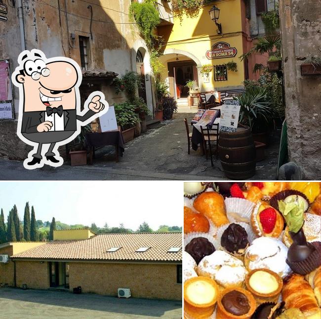 Dai un’occhiata alla immagine che mostra la esterno e cibo di Pasticceria Sutri